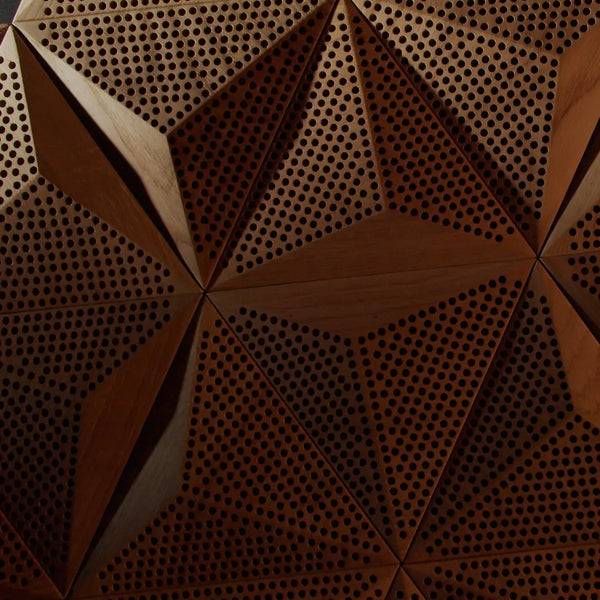 Akustik Panel - P-A der Hexago-Serie aus Eiche von Naturewalls.