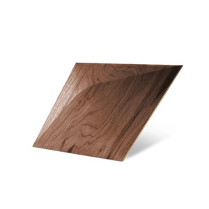 Holzpaneel Caro Minus der Smooth-Serie in Walnuss von Naturewalls x Form At Wood.